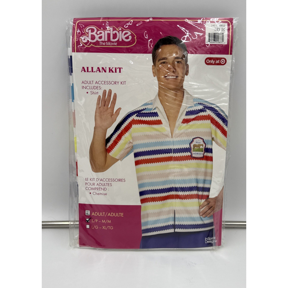 The Barbie Movie Allan Halloween Costume Shirt Mens Size Small Medium New